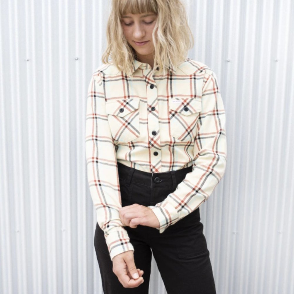 TOPO Designs Mountain Plaid Button Down Top Shirt